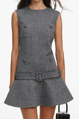 Herringbone Mini Dress