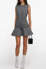 Herringbone Mini Dress