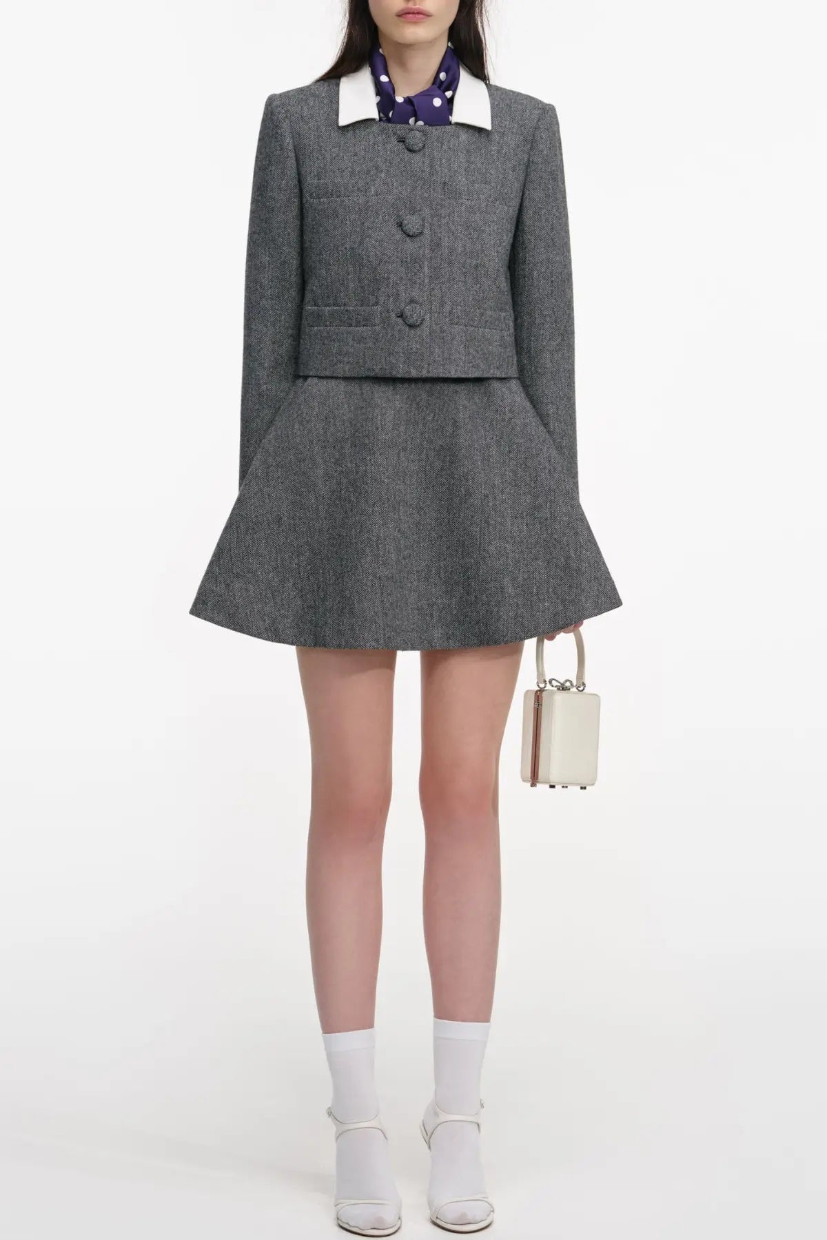 Herringbone Scarf Jacket