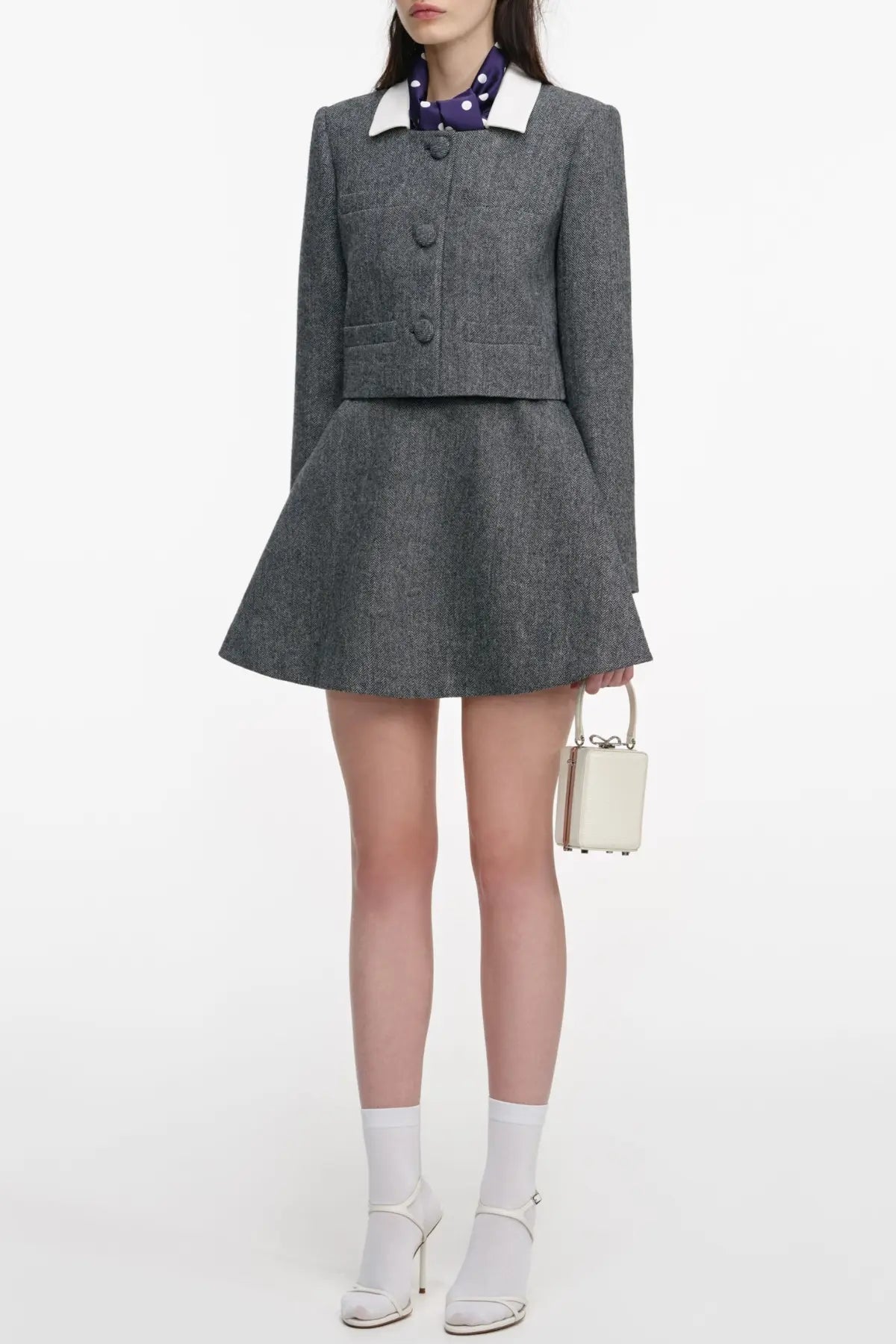 Herringbone Scarf Jacket