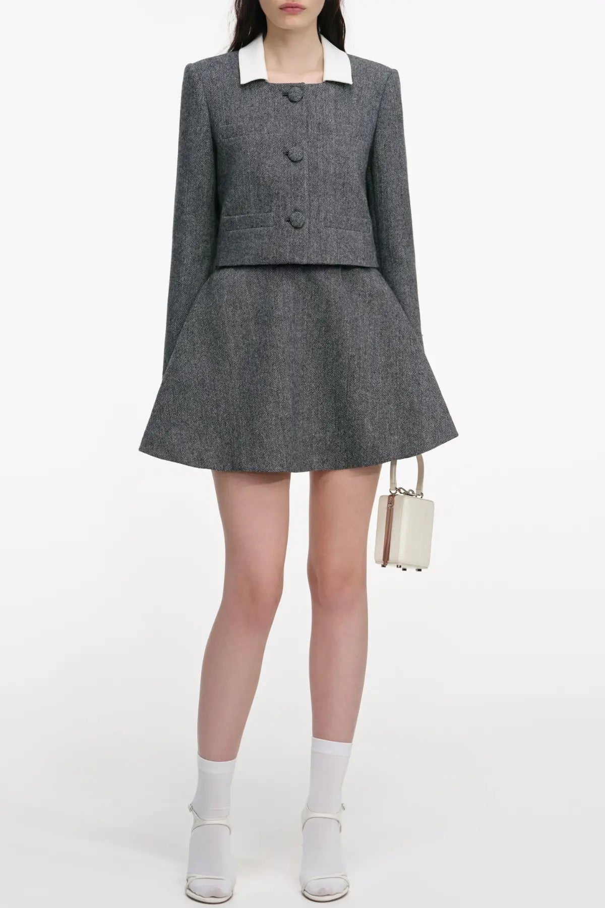 Herringbone Scarf Jacket