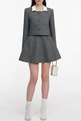 Herringbone Scarf Jacket