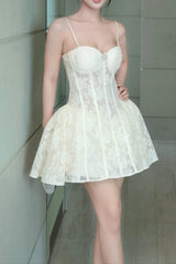 Corset Lace Mini Dress
