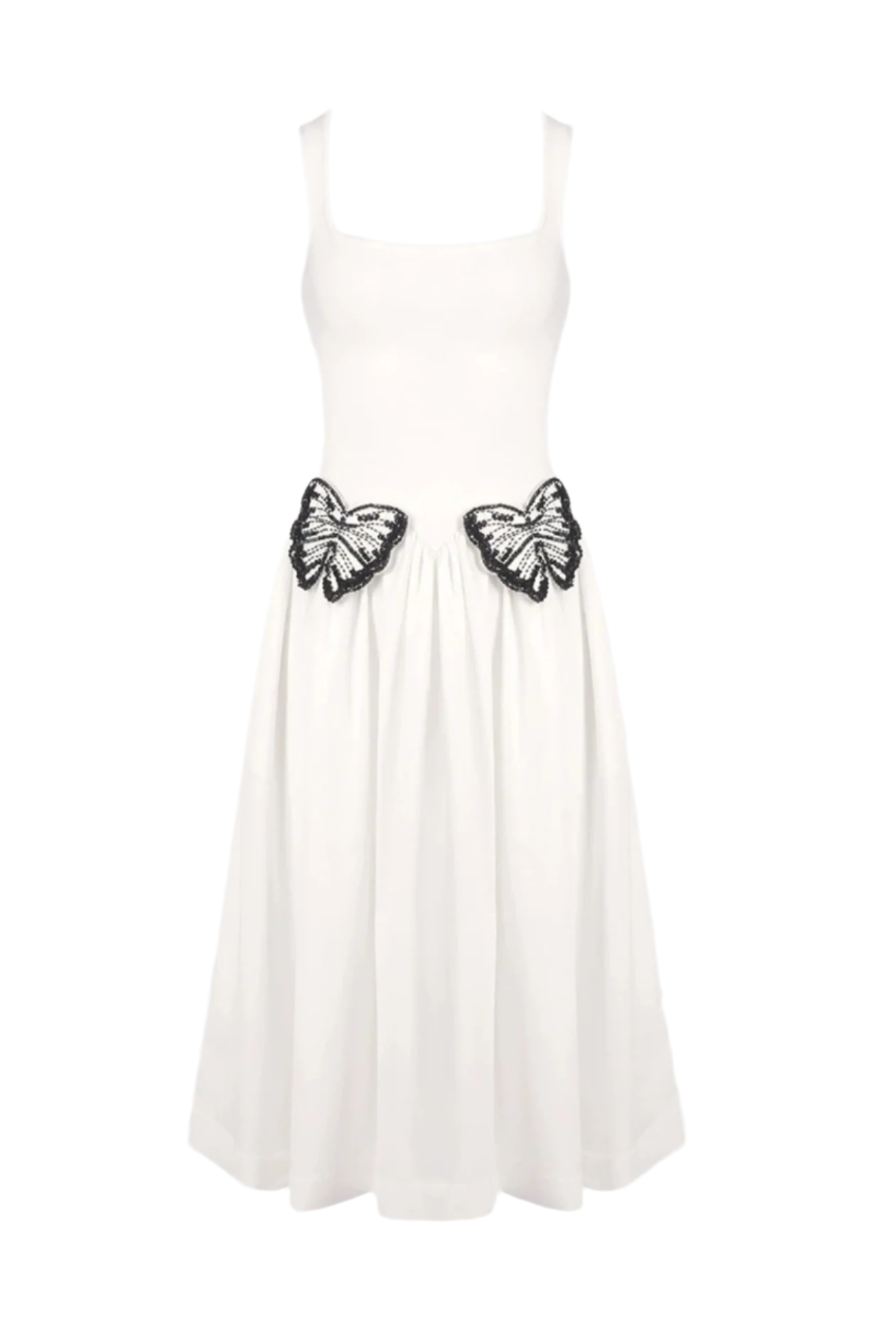 Embellished Knit Midi Dress