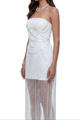 Crisscross Sheer Mesh Maxi Dress