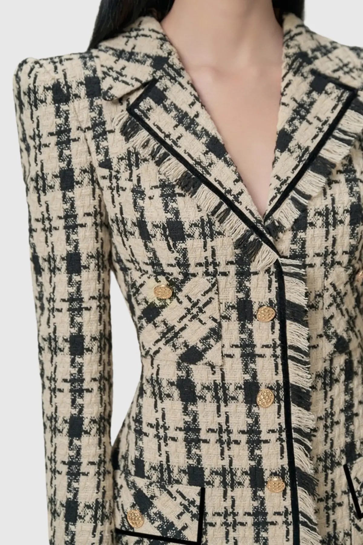Houndstooth Mini Dress