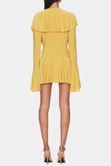 Ruffle Mini Dress - Yellow