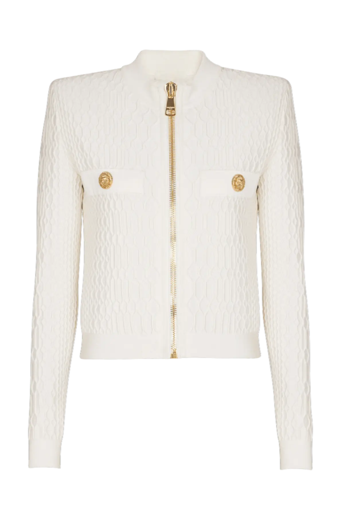 Kabin Crocodile Knit Top - White
