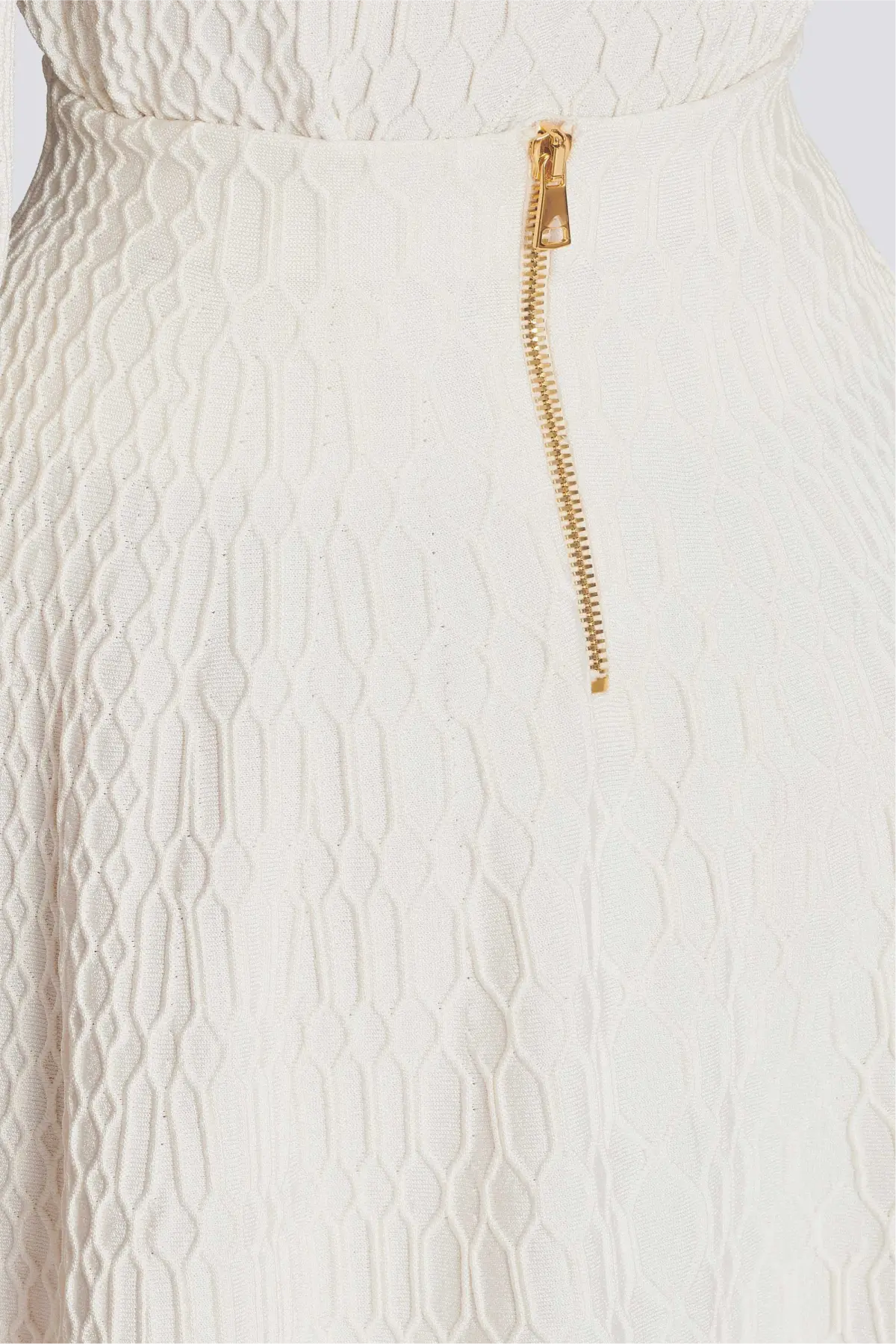 Kabin Crocodile Knit Top - White