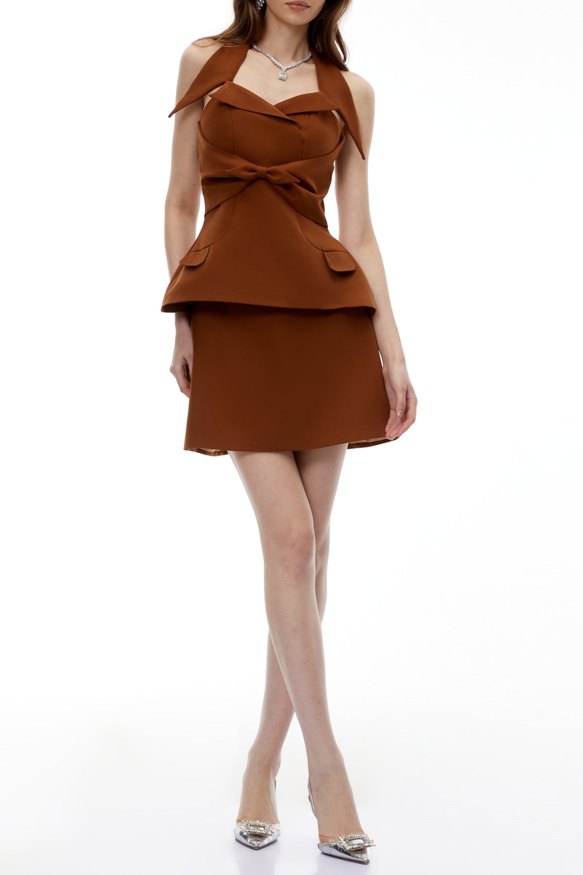 Brown Mini Dress