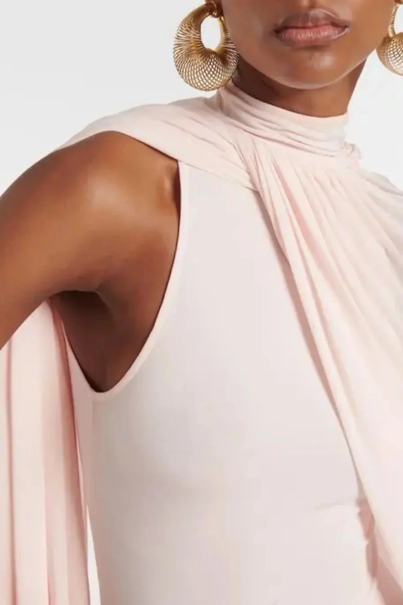 Cape Midi Dress