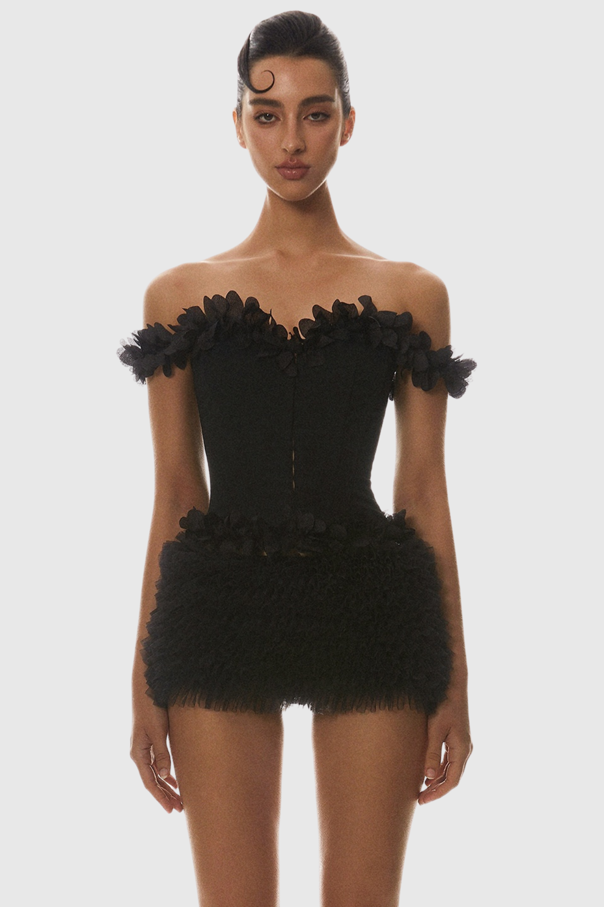 Off Shoulder Lace Up Corset