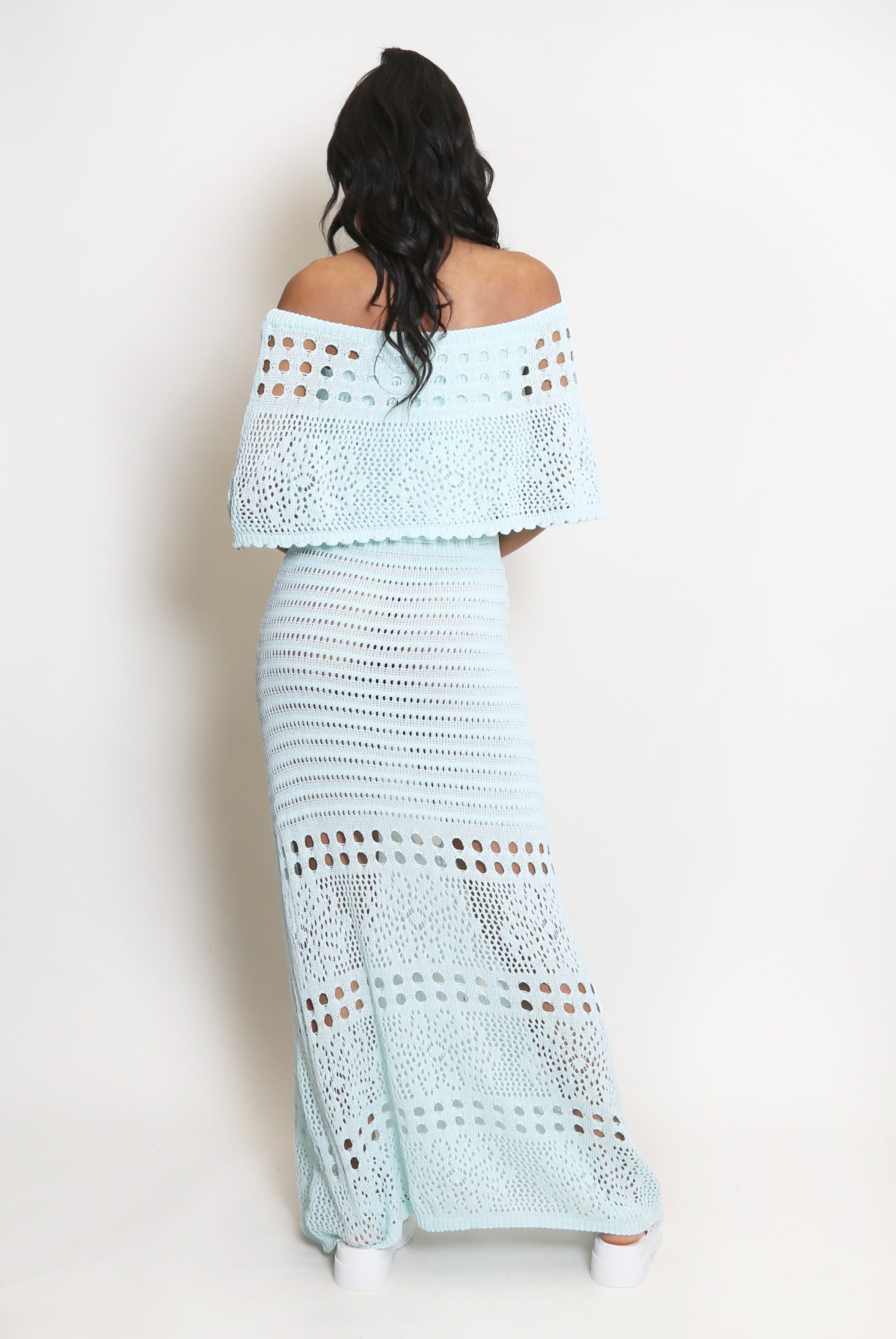 Overlay Bandeau Maxi Dress