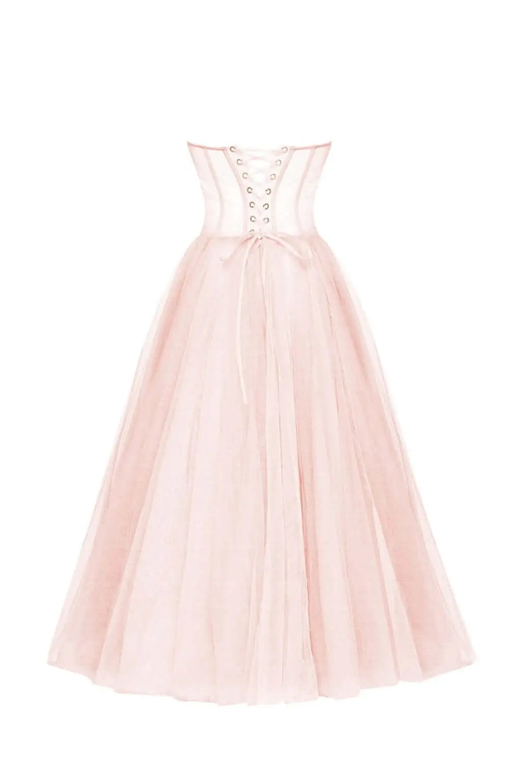 Rose Puffy Midi Dress