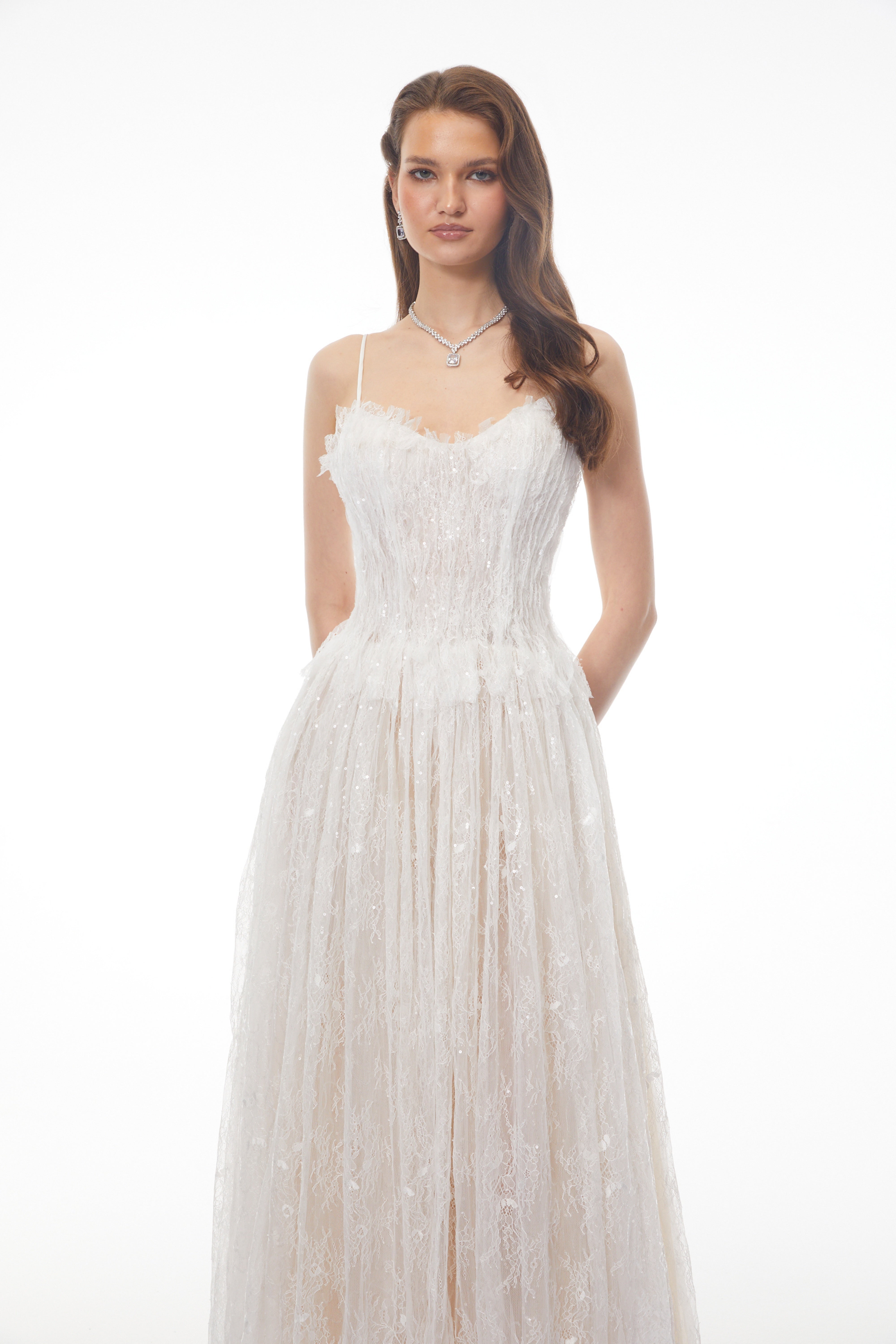 White Lace Maxi Dress