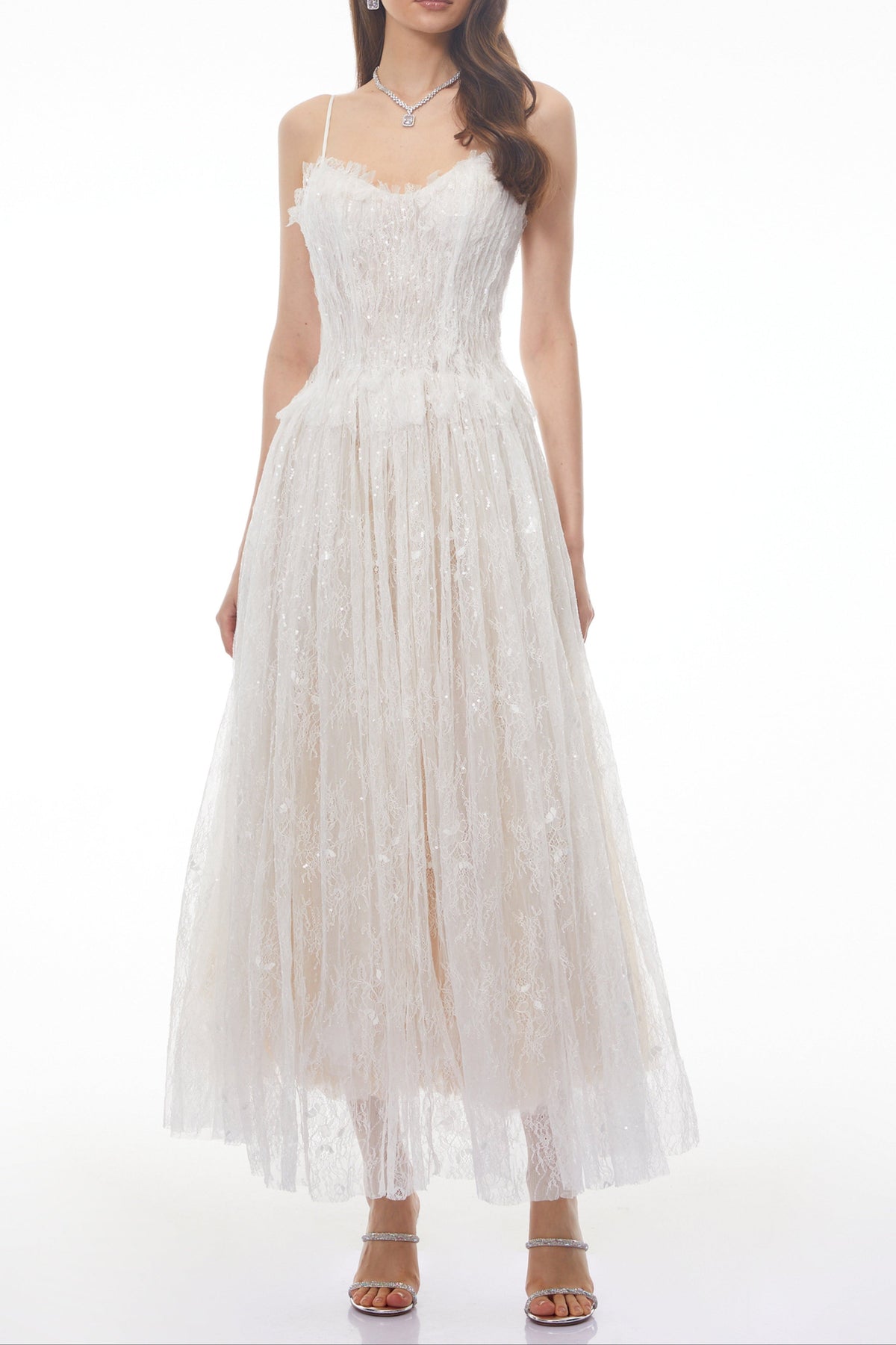 White Lace Maxi Dress