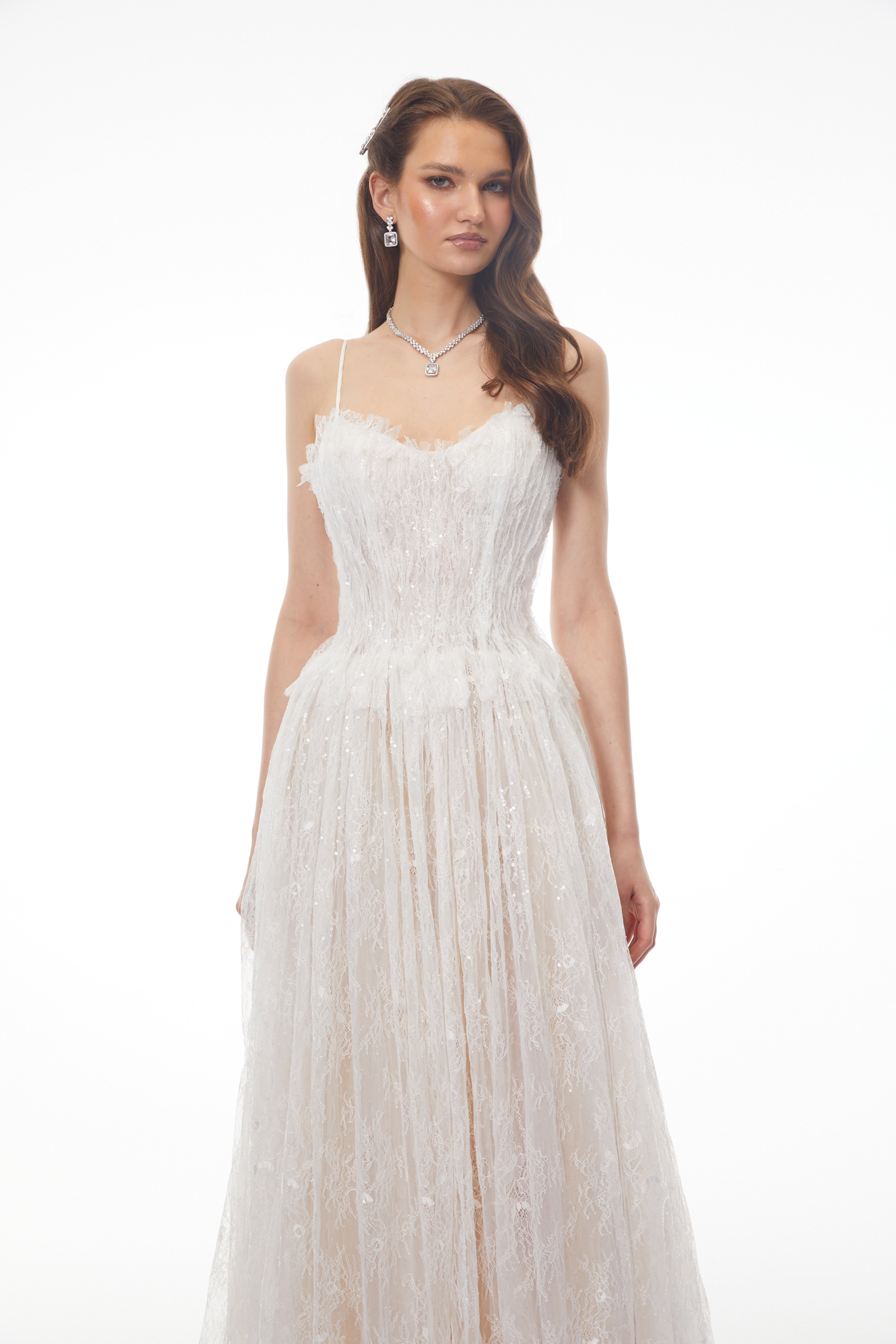 White Lace Maxi Dress