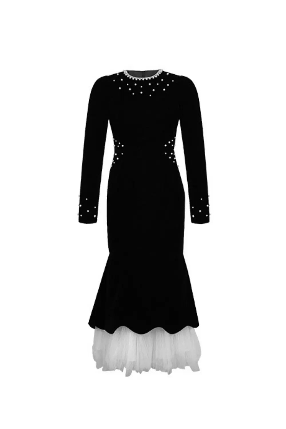 Black Hem Maxi Dress