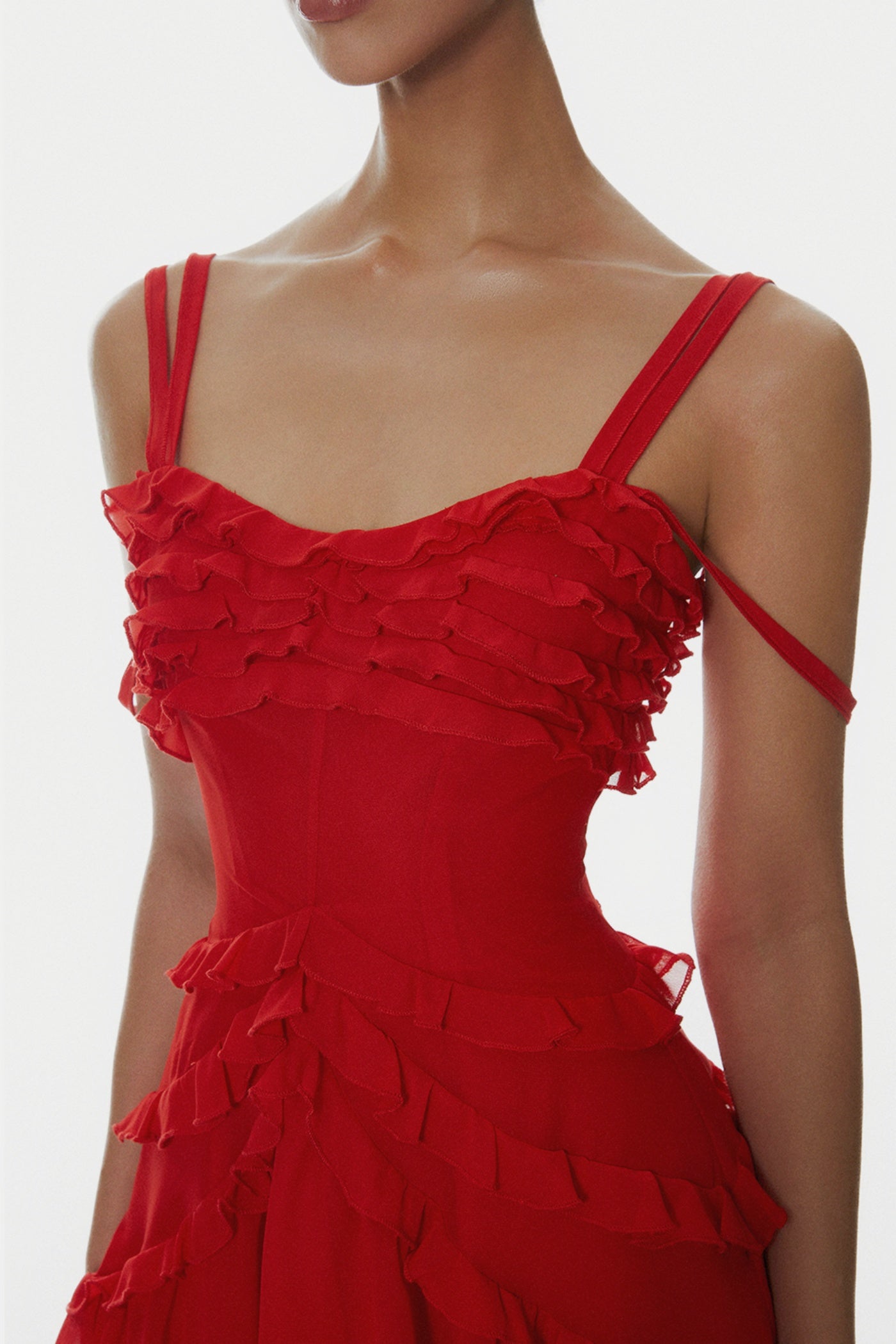 Off Shoulder Ruffle Mini Dress