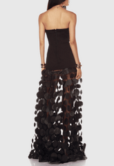 Mesh Maxi Dress - Black