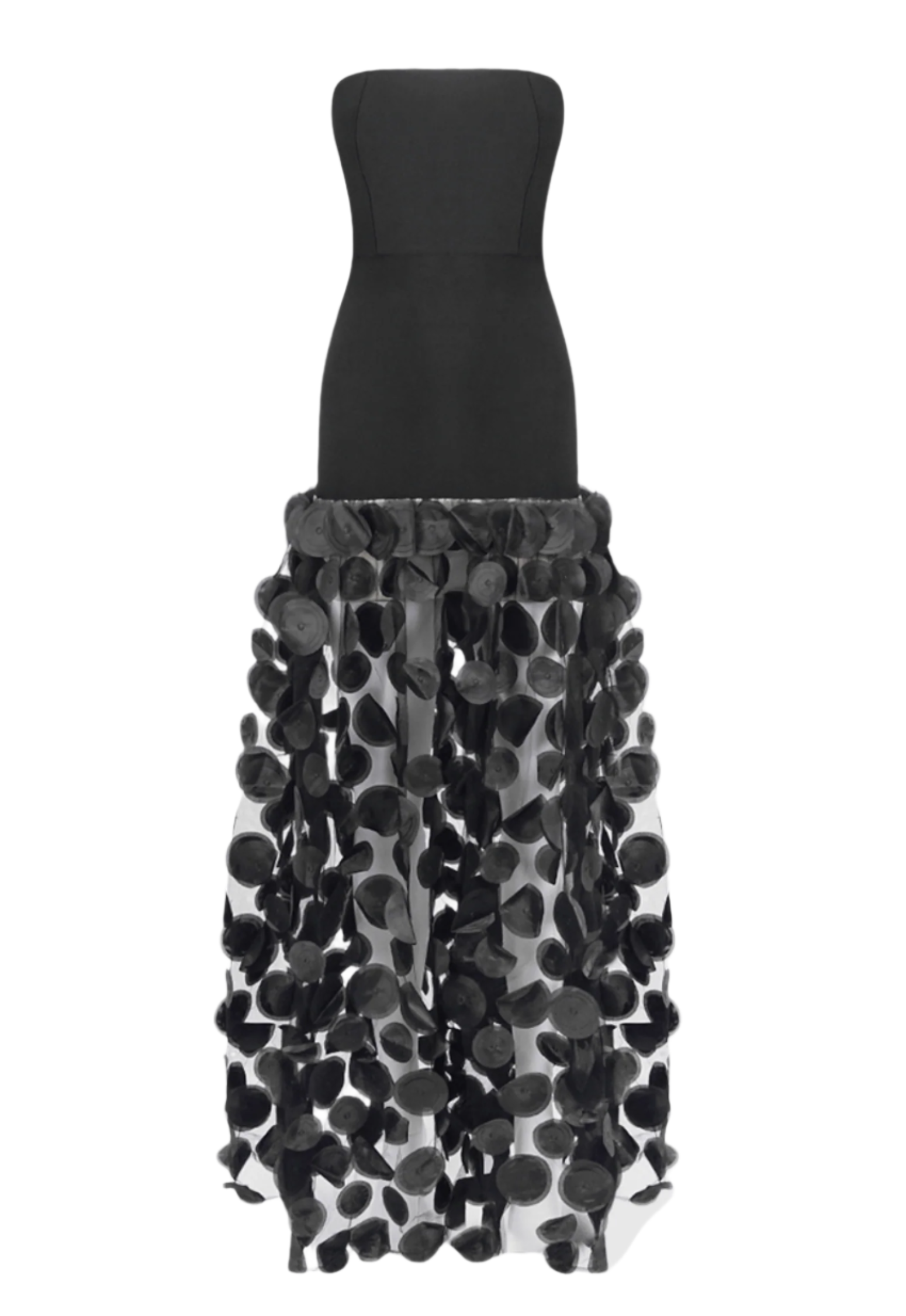 Mesh Maxi Dress - Black