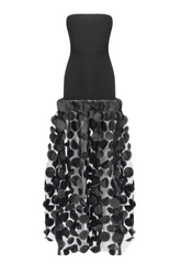 Mesh Maxi Dress - Black
