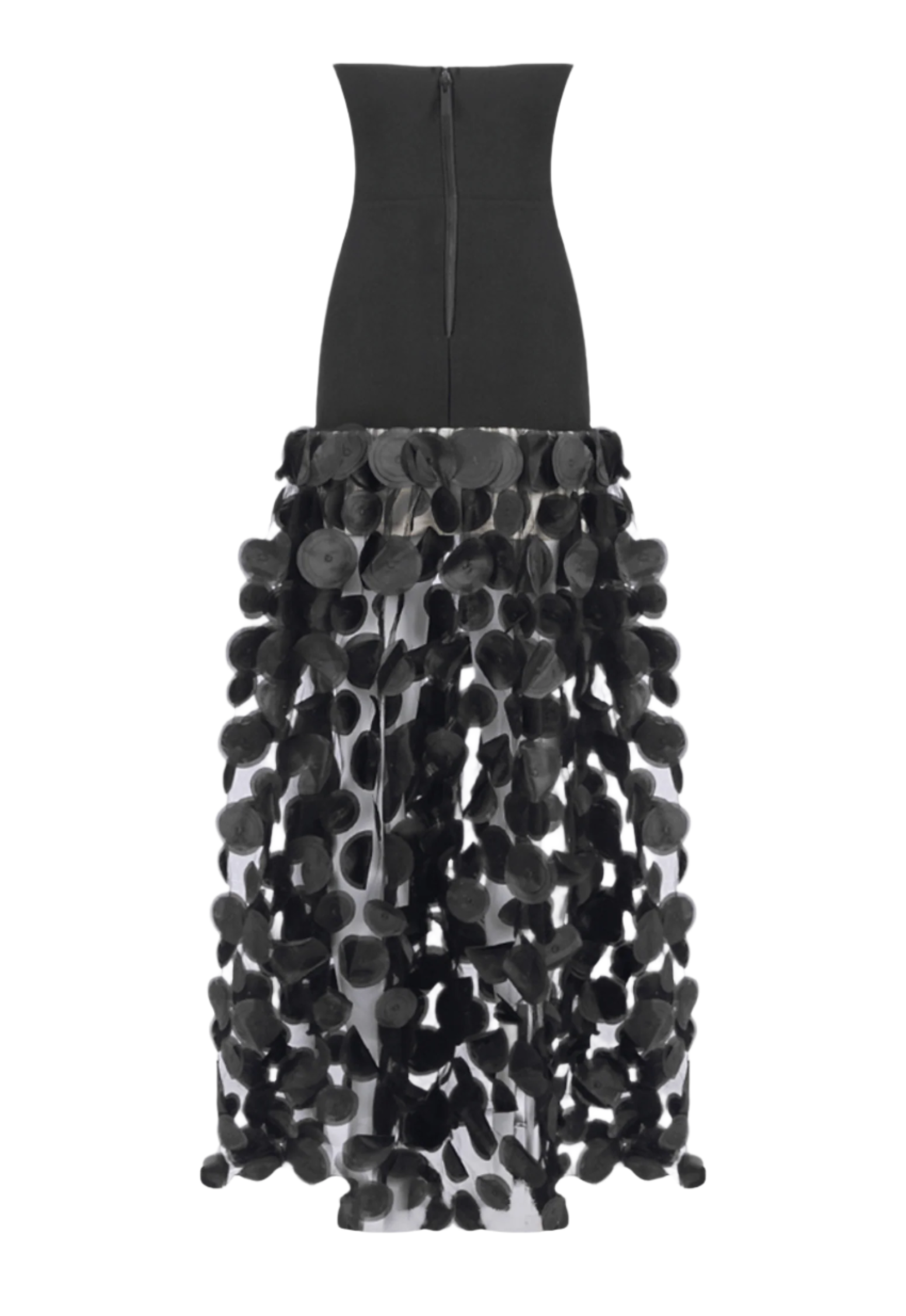 Mesh Maxi Dress - Black