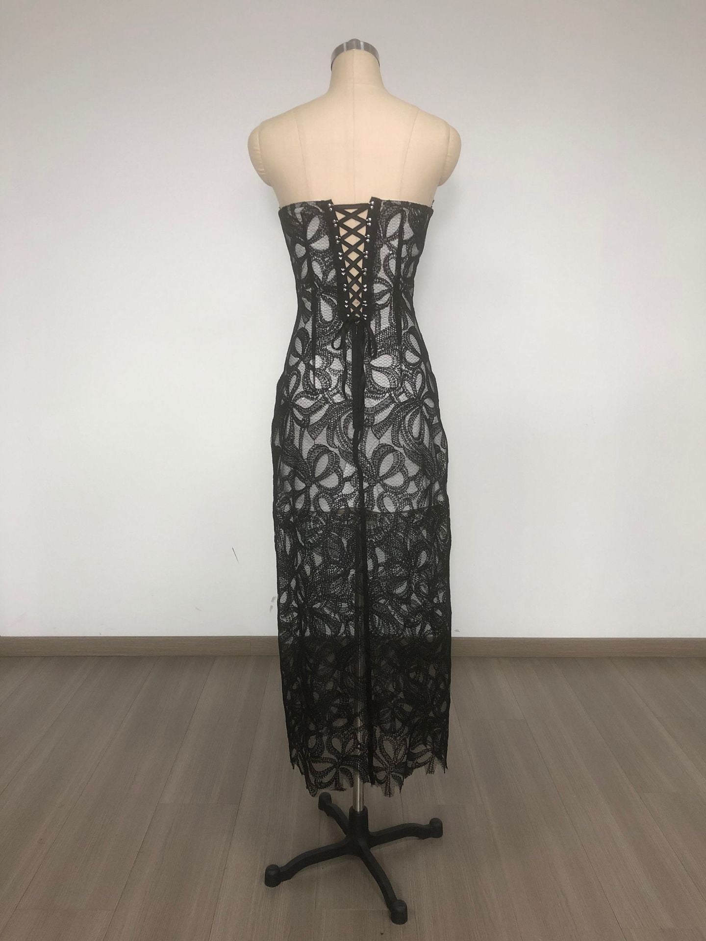 Flower Embroidered Midi Dress