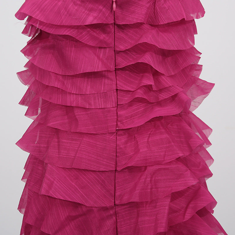 Cathy Maxi Dress in Rose Red