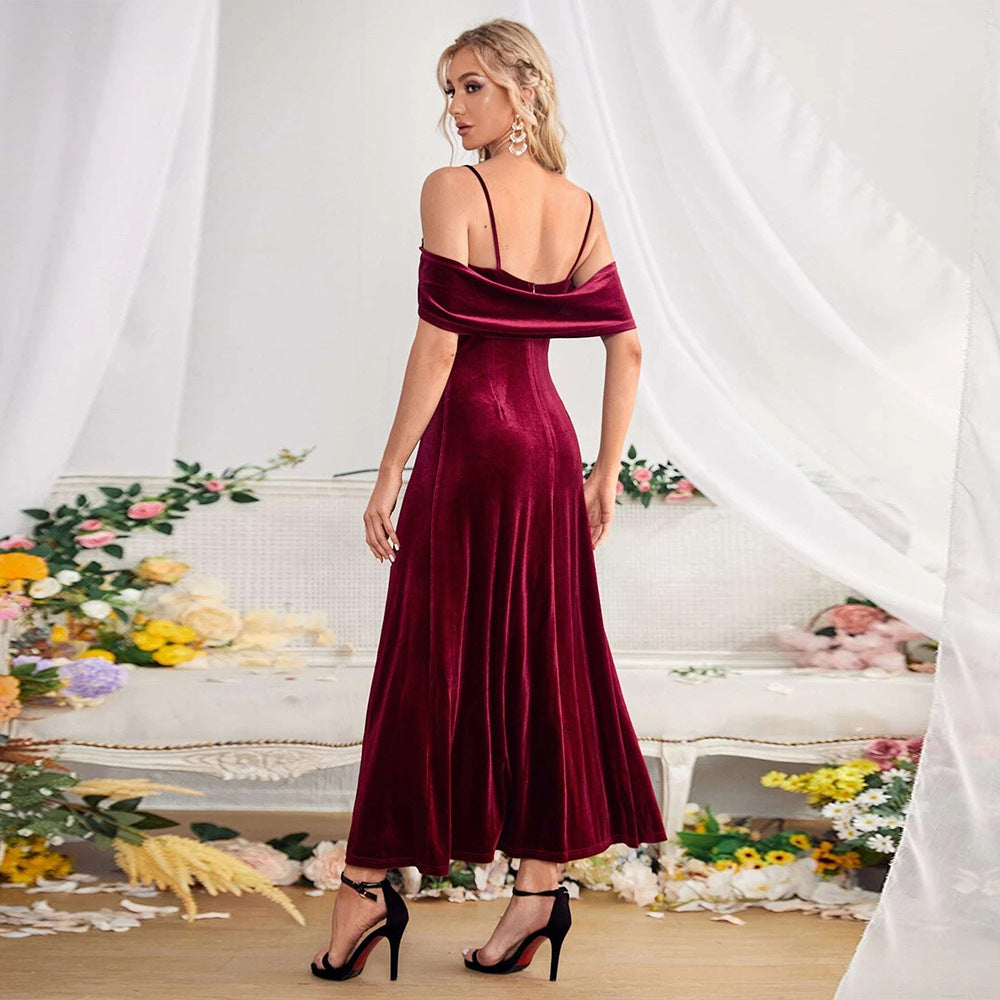 Off-Shoulder Strap Dress
