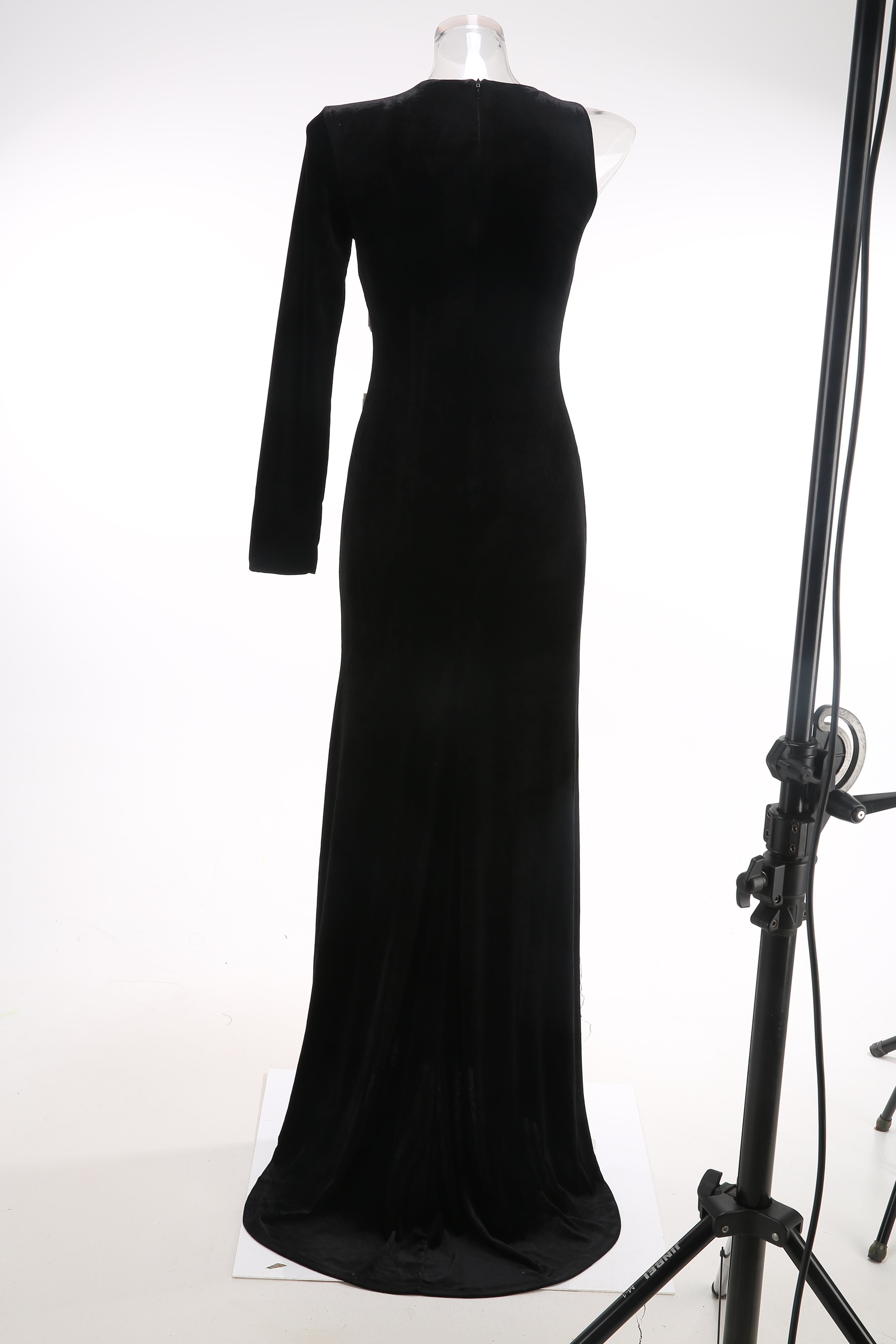 Cascade Maxi Dress in Black