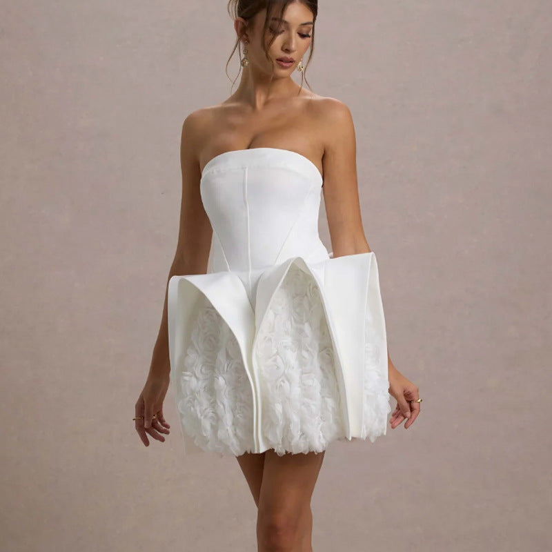 Calais Flower Mini Dress