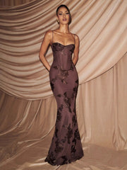 Maxi Dress -Brown