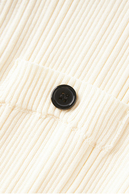 Knit Midi Dress in Beige
