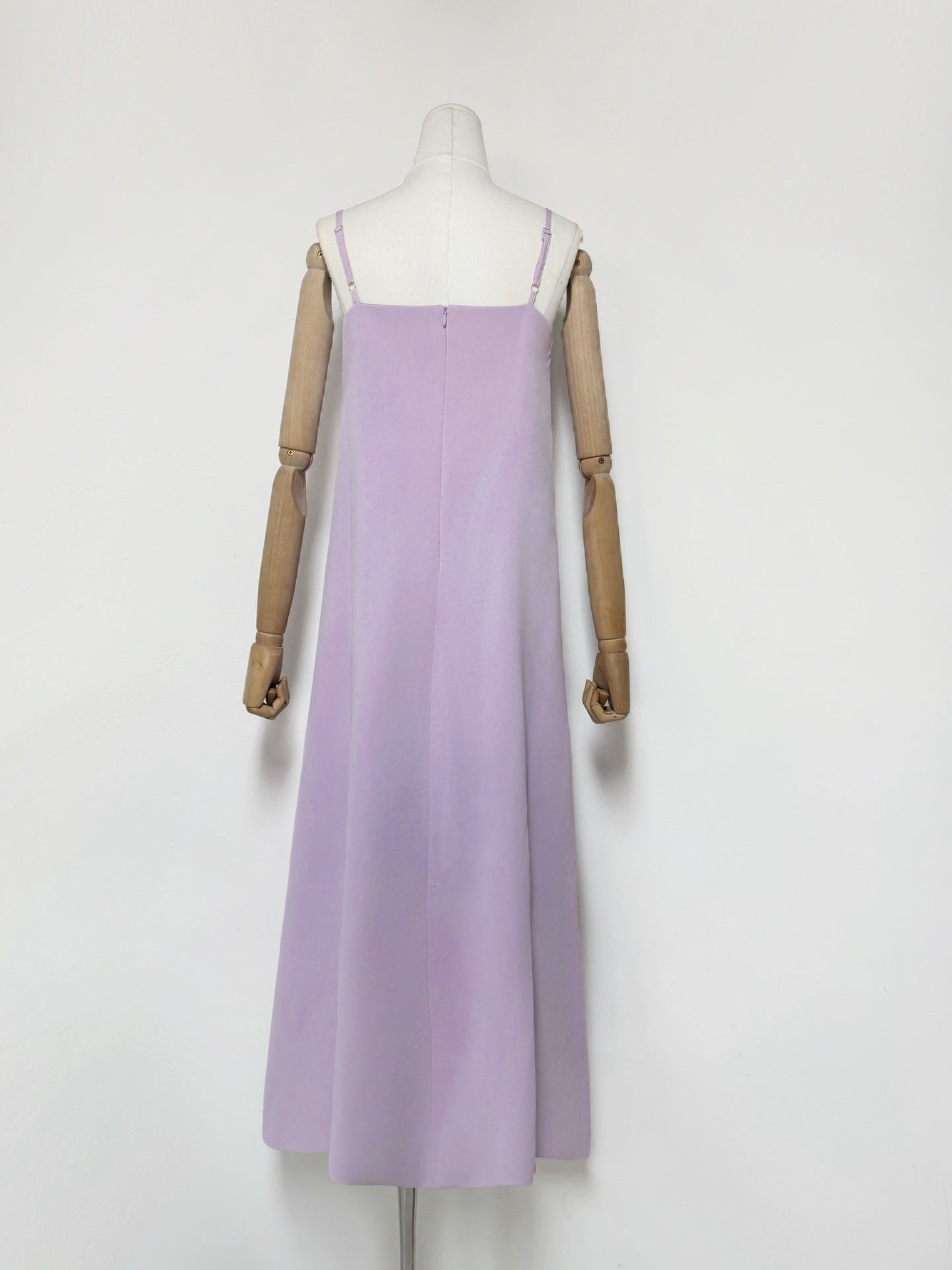 Embroidered Maxi Dress in Purple