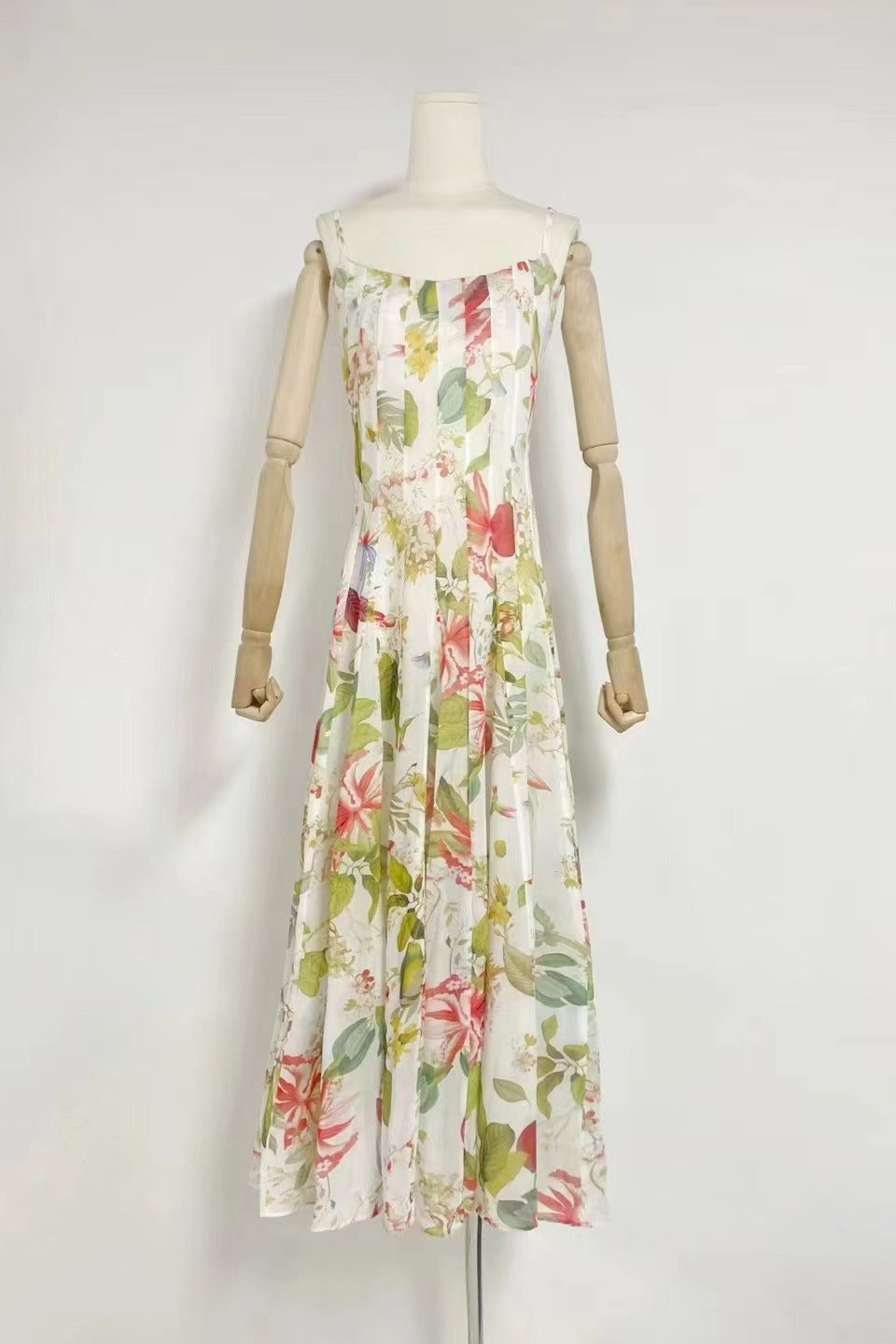 Floral Print Fauna Gazar Gown