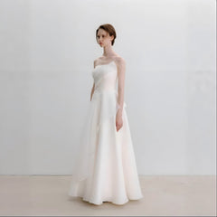White French Lightweight High-End Slim Fit Simple Maxi Dress