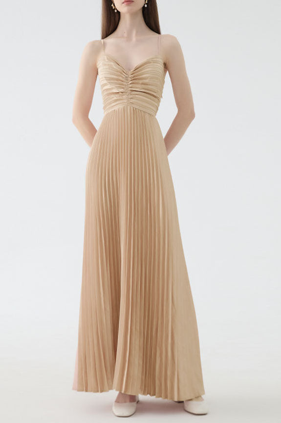 Slip Maxi Dress in Apricot