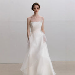White French Lightweight High-End Slim Fit Simple Maxi Dress