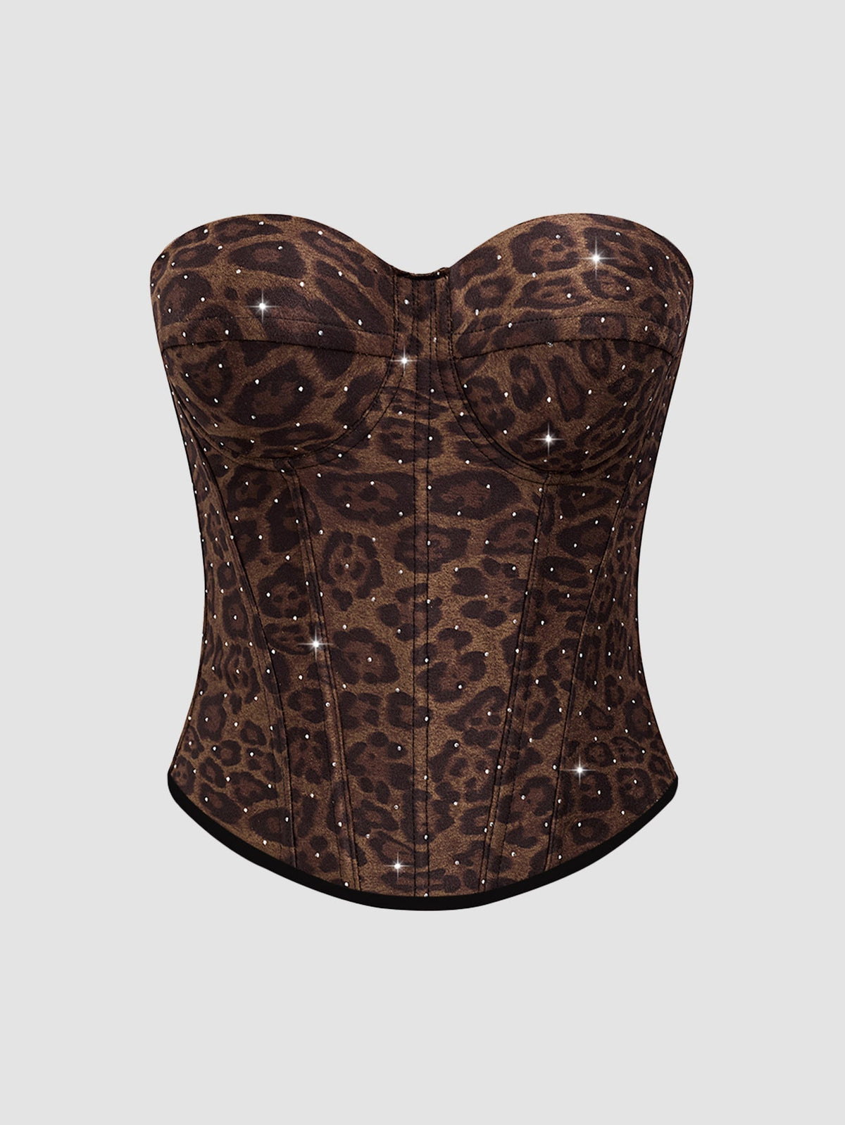 Calista Brown European and American Style Print Camisole