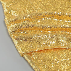 Sequin Mini Dress in Gold