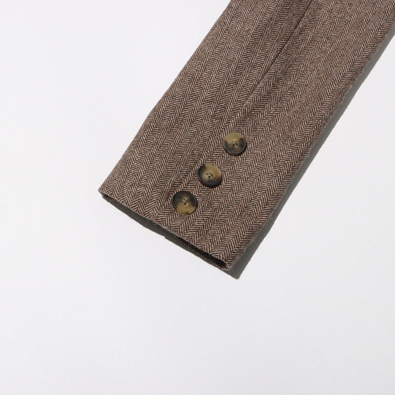 Flower Blazer - Brown