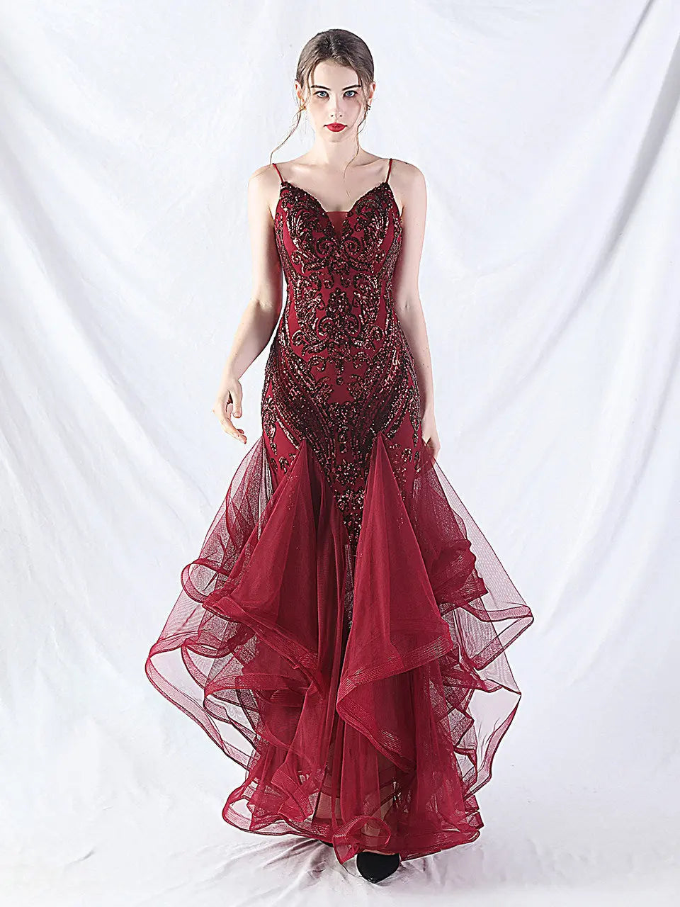 Sequin Slip Maxi Dress