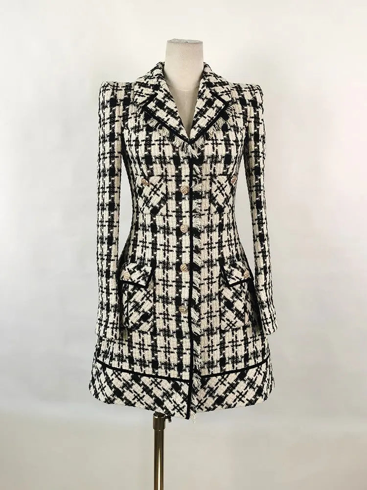 Houndstooth Mini Dress