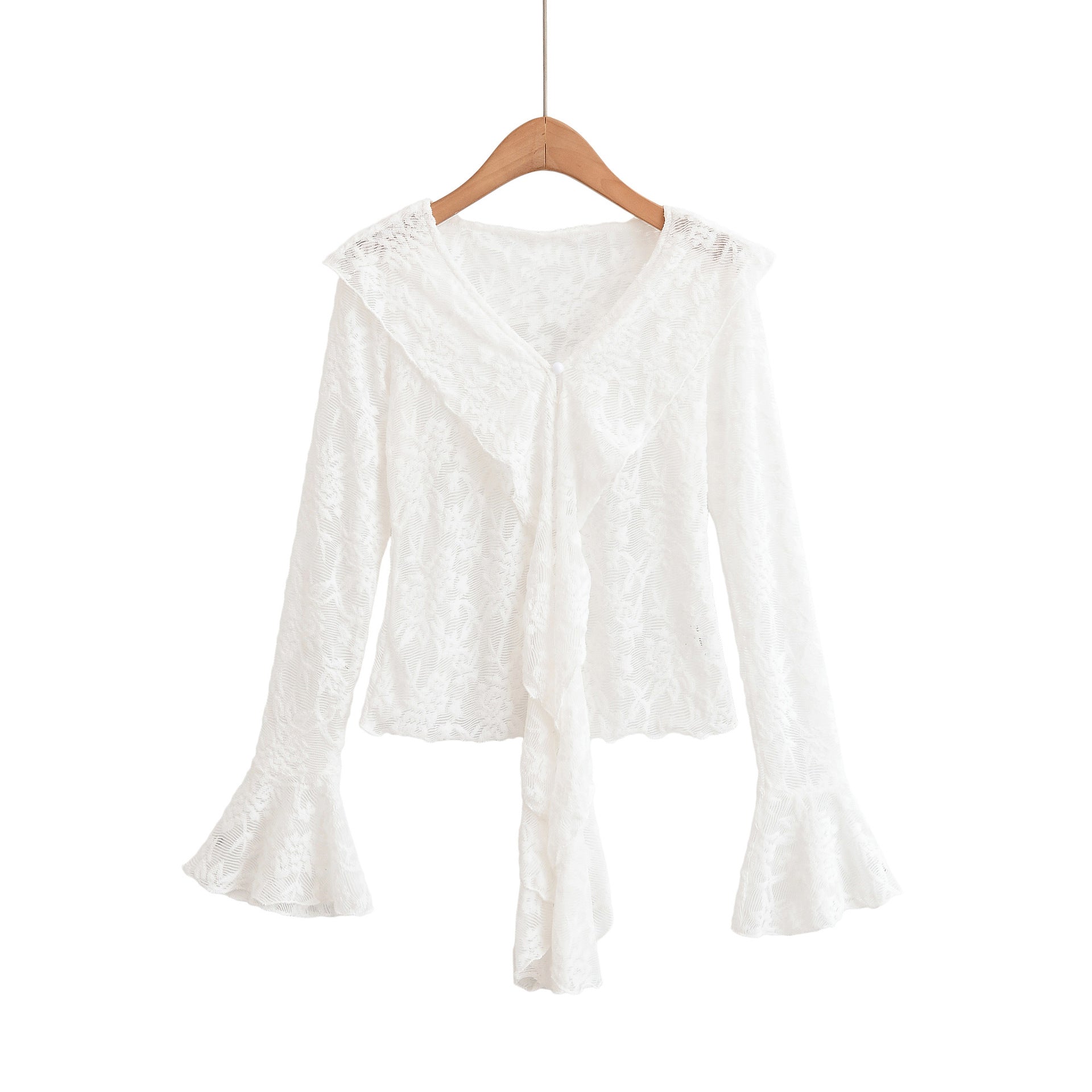 Lace Hollow Sleeve Top