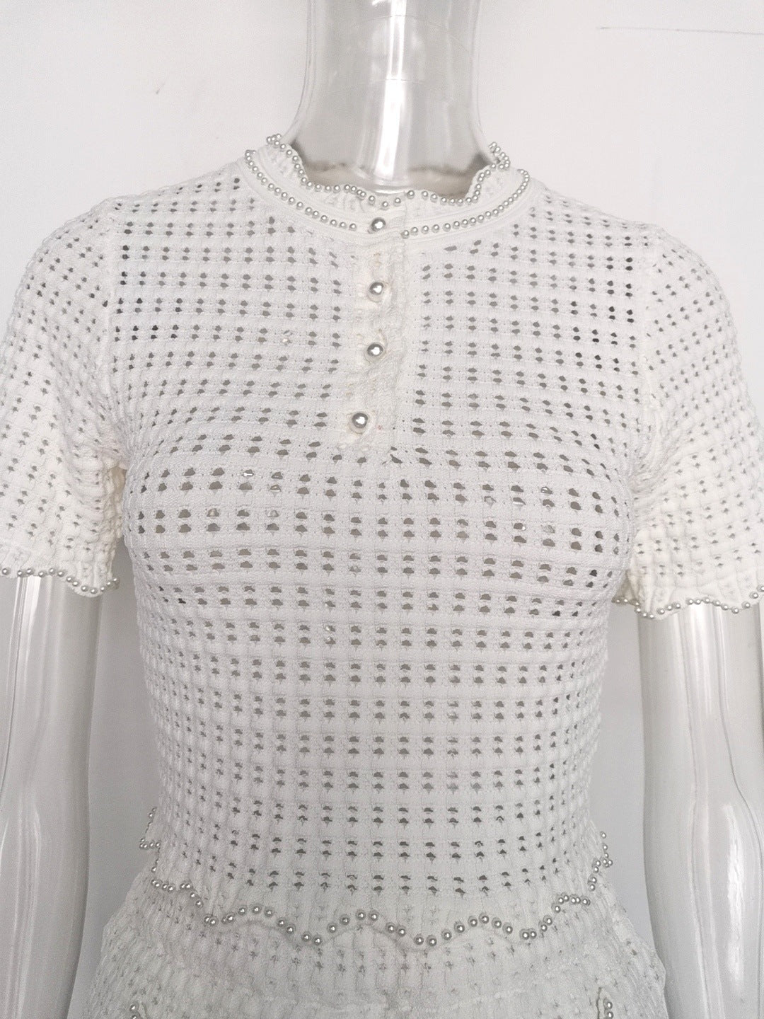 Ruffle Trim Knit Sweater