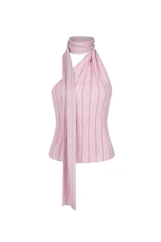 Sleeveless Vest in Pink