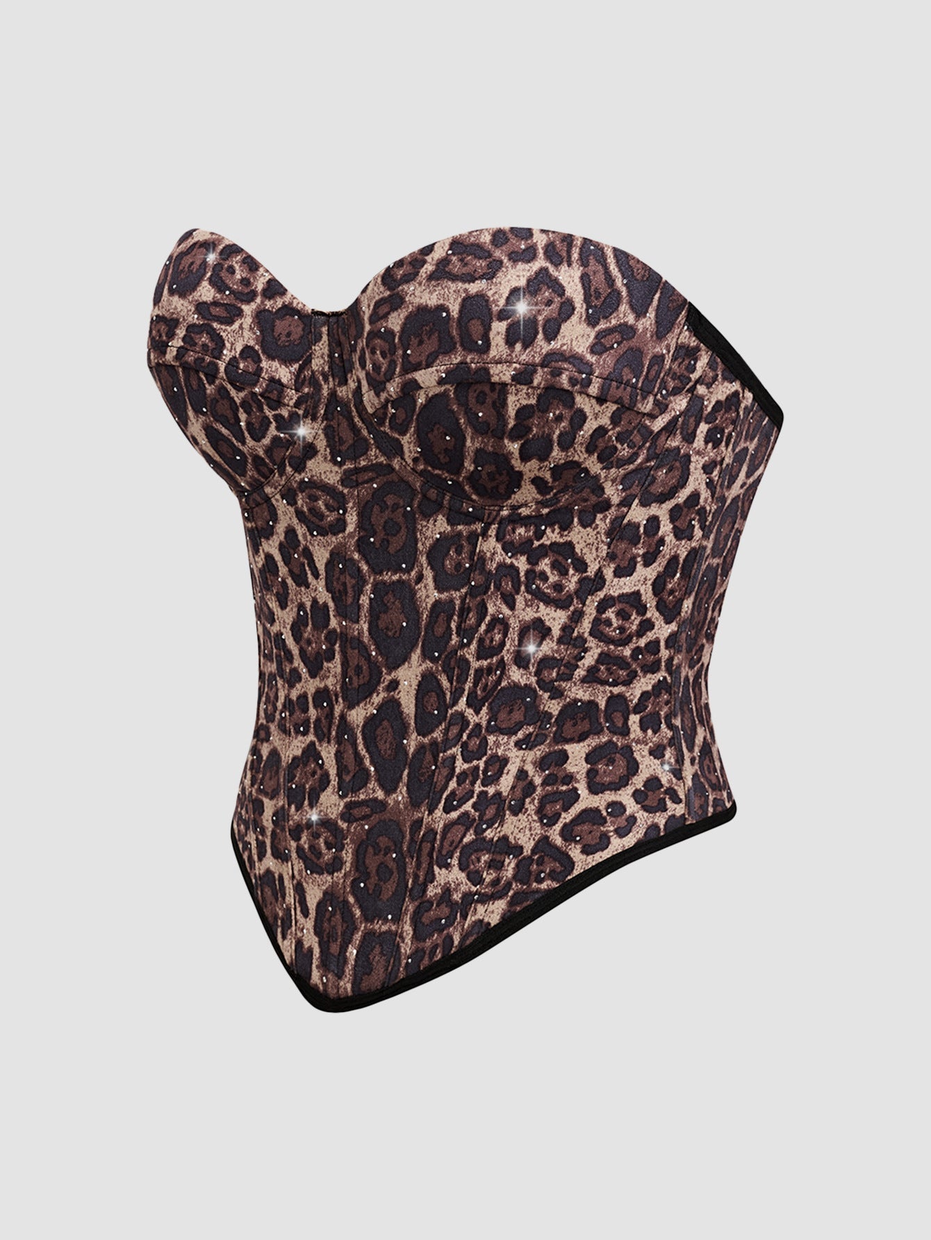 Calista Brown European and American Style Print Camisole