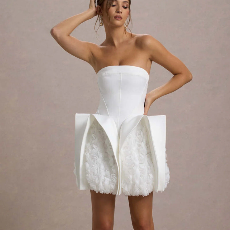 Calais Flower Mini Dress