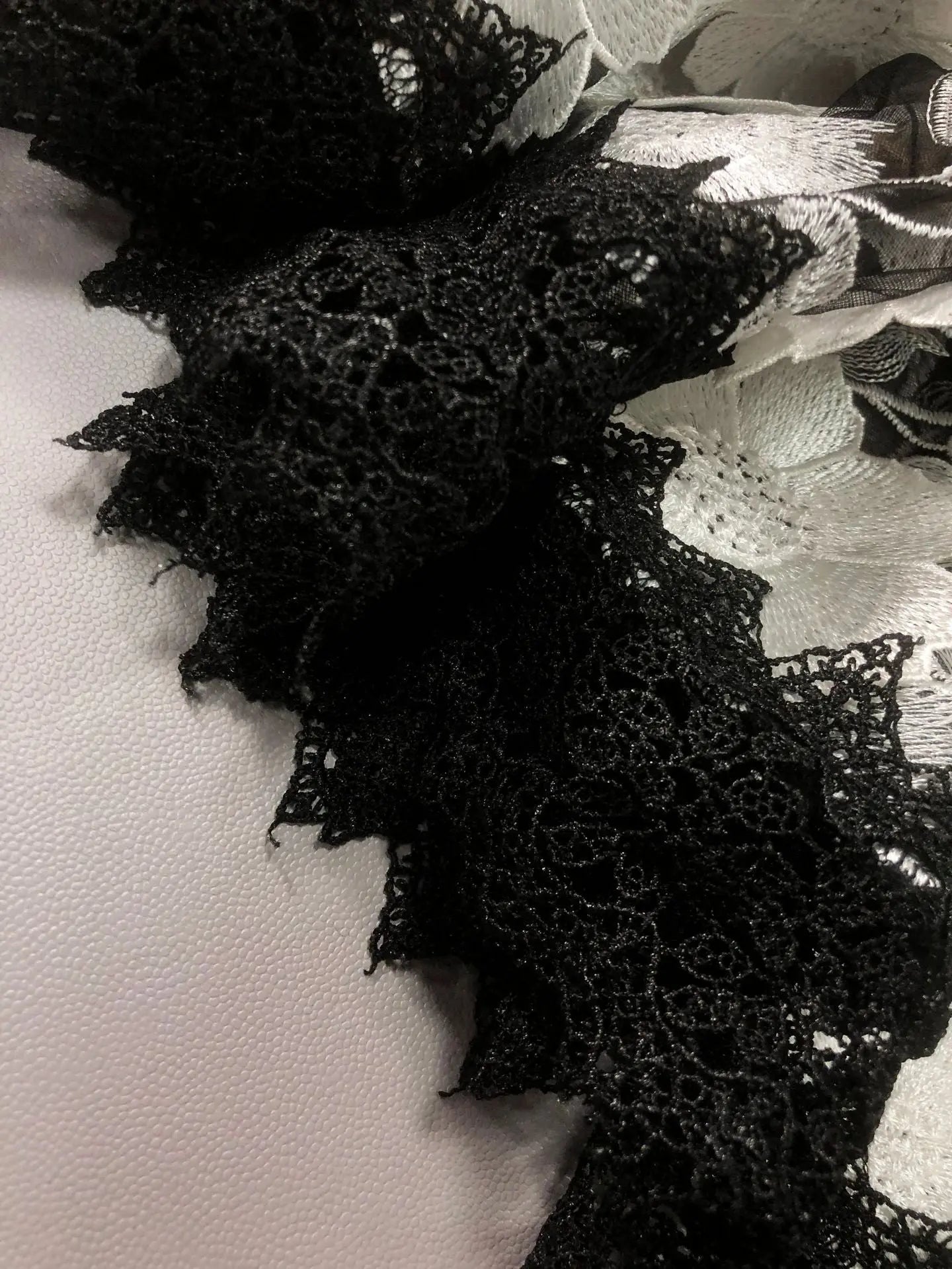 Black Halter Floral Embroidered Midi Dress